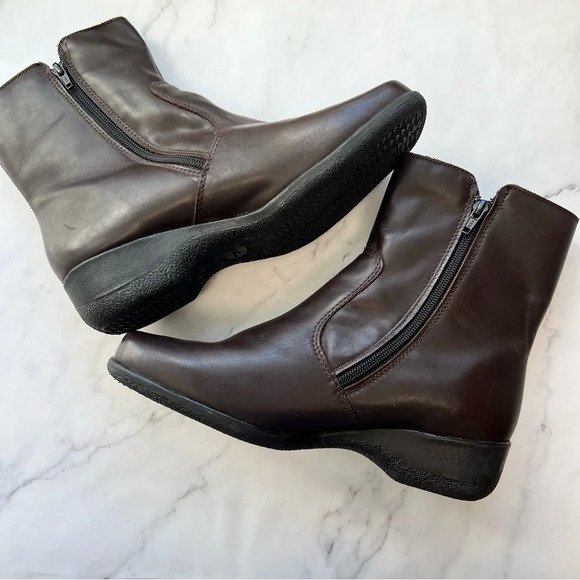 Martino Lindsay Weatherproof Leather Canadian Made Women's Boots Brown Size 10 - Picture 15 of 15